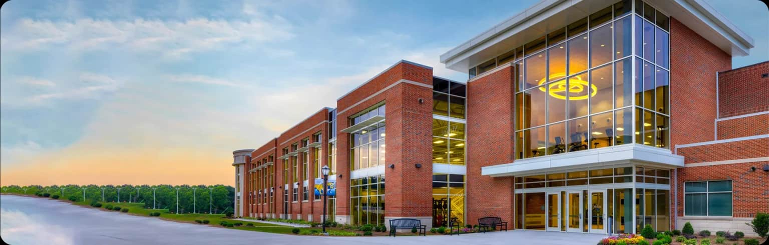 Exterior view of the McGee Center at Wingate University