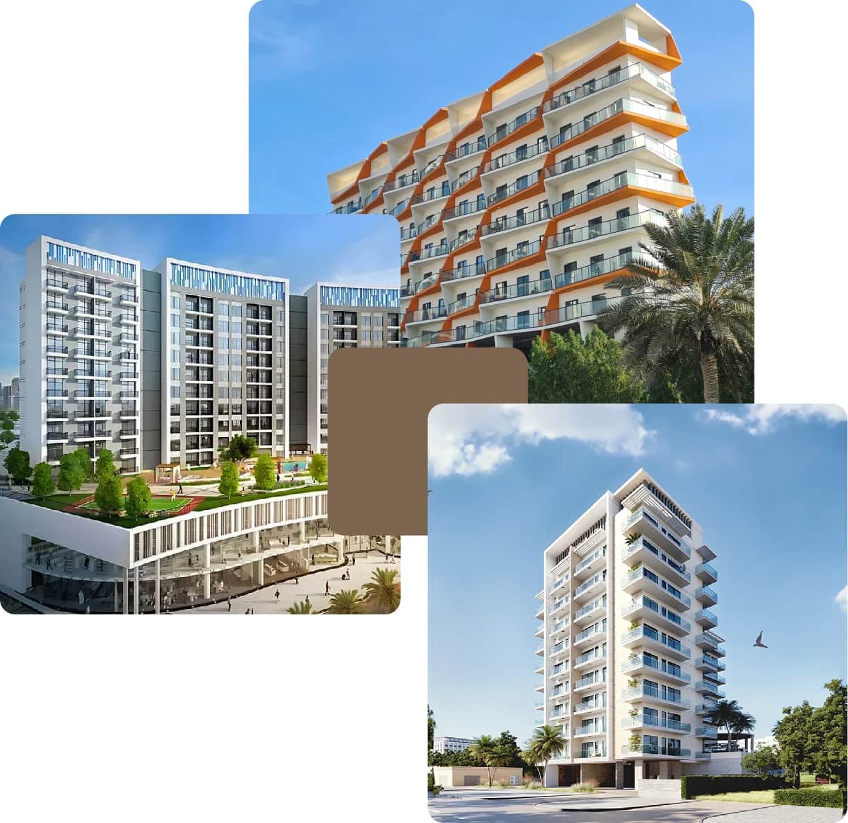 Modern residential apartments with contemporary design