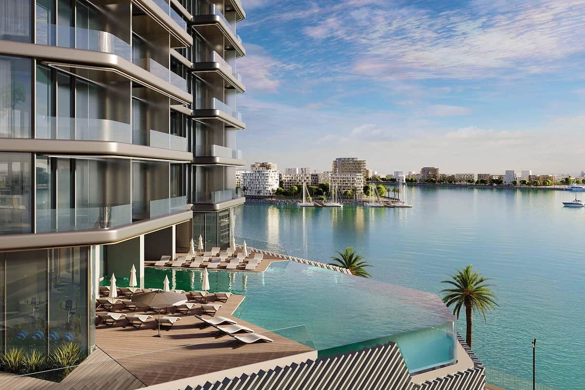 Sleek modern architecture with a beautiful waterfront view
