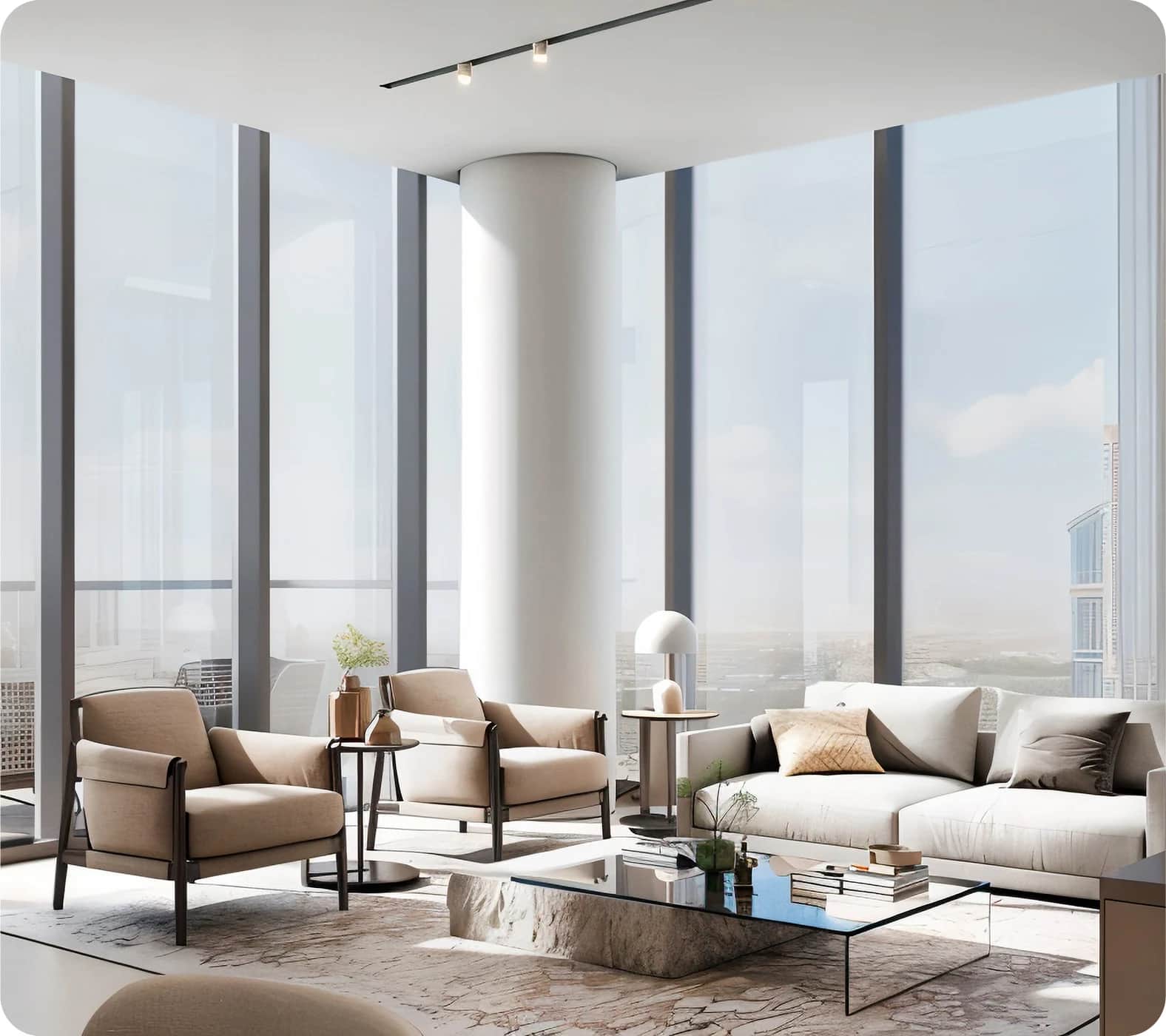 A wide shot showcasing Emaar's The Heights development