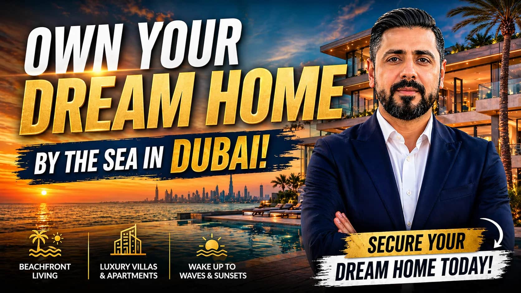 Dubai Beachfront Living: Villas & Apartments by the Sea