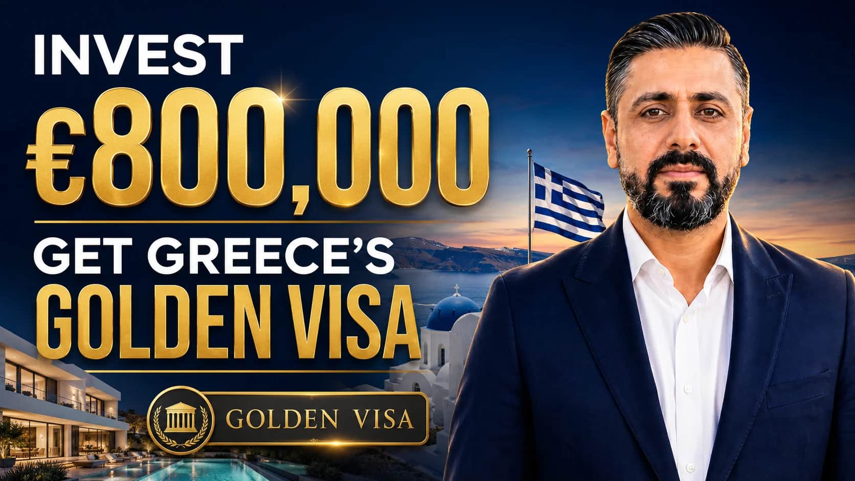 Invest €800,000 and Qualify for Greece's Golden Visa