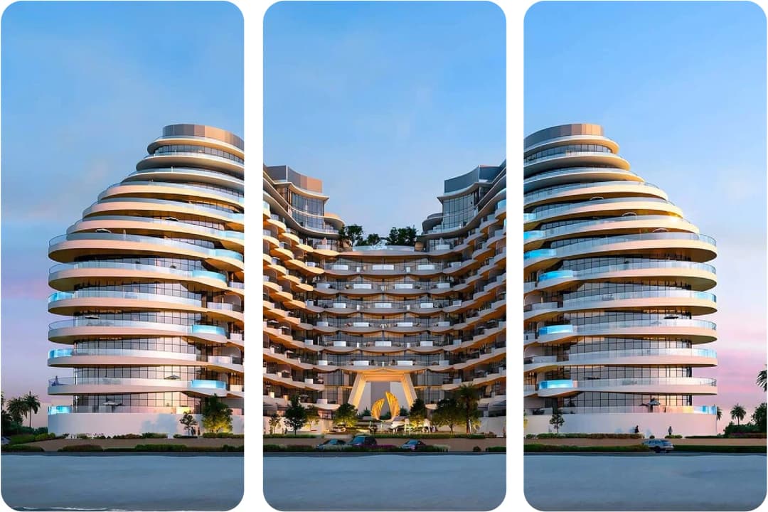 Modern architectural view of a stylish residential building