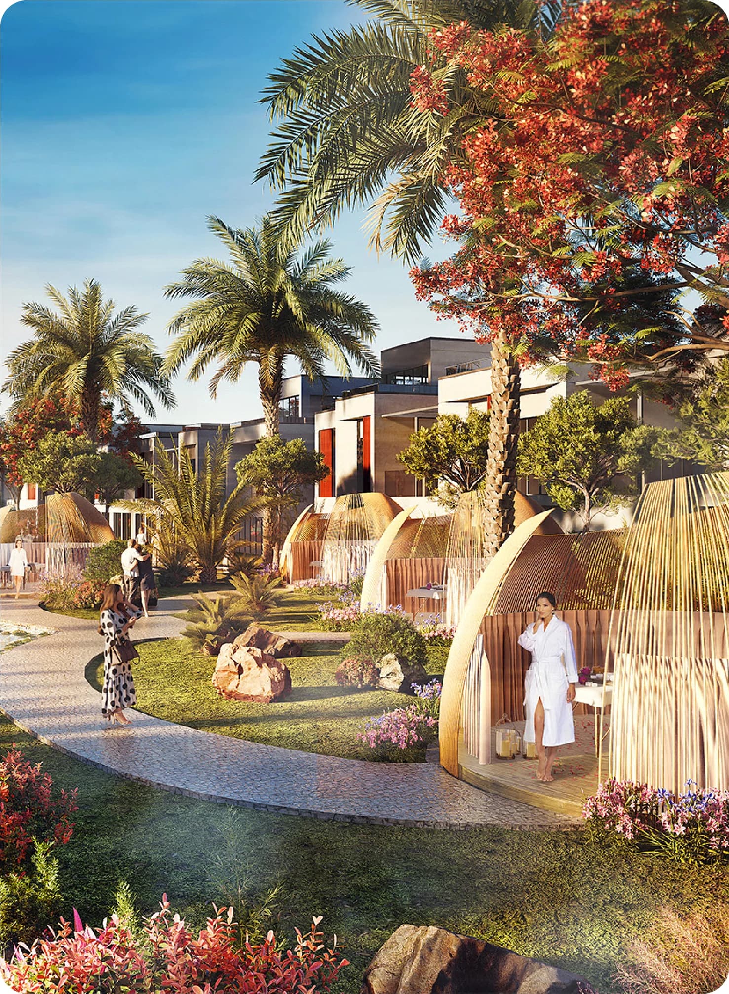 Luxury waterfront villas at DAMAC Riverside community