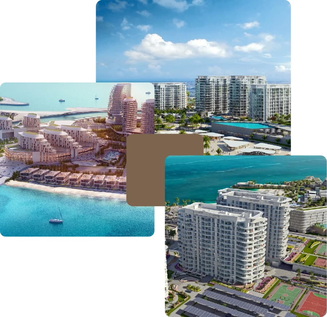 Modern beachfront resort with luxurious apartments