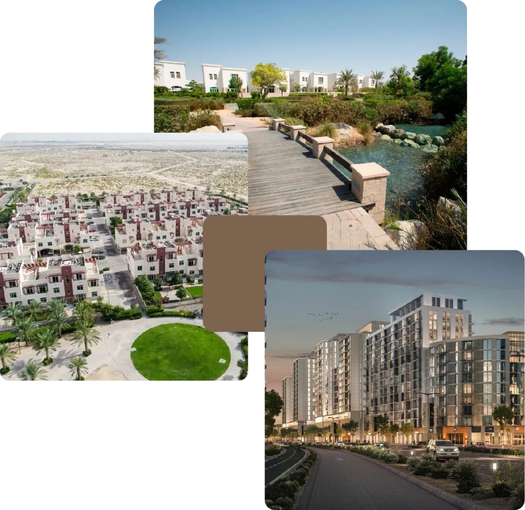 Residential community with walking path and green space