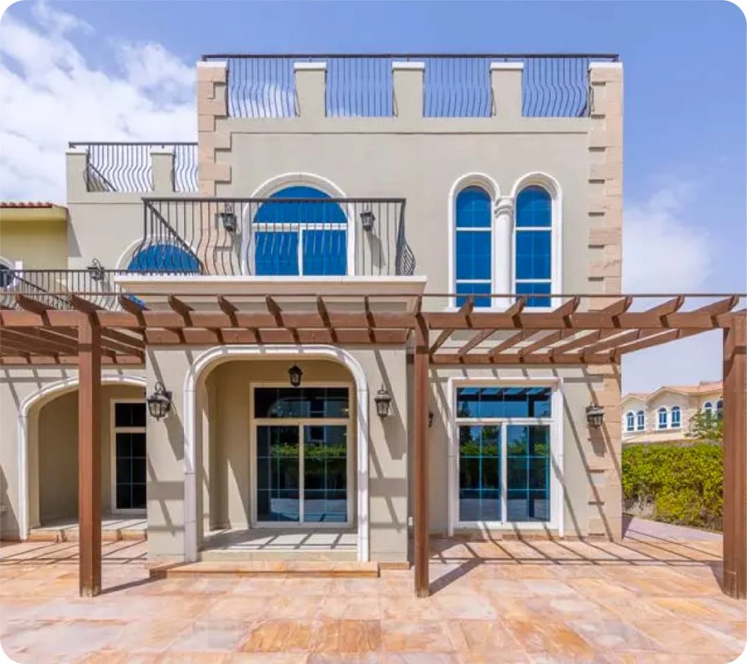 Casa Familia Dubai villa with a pergola