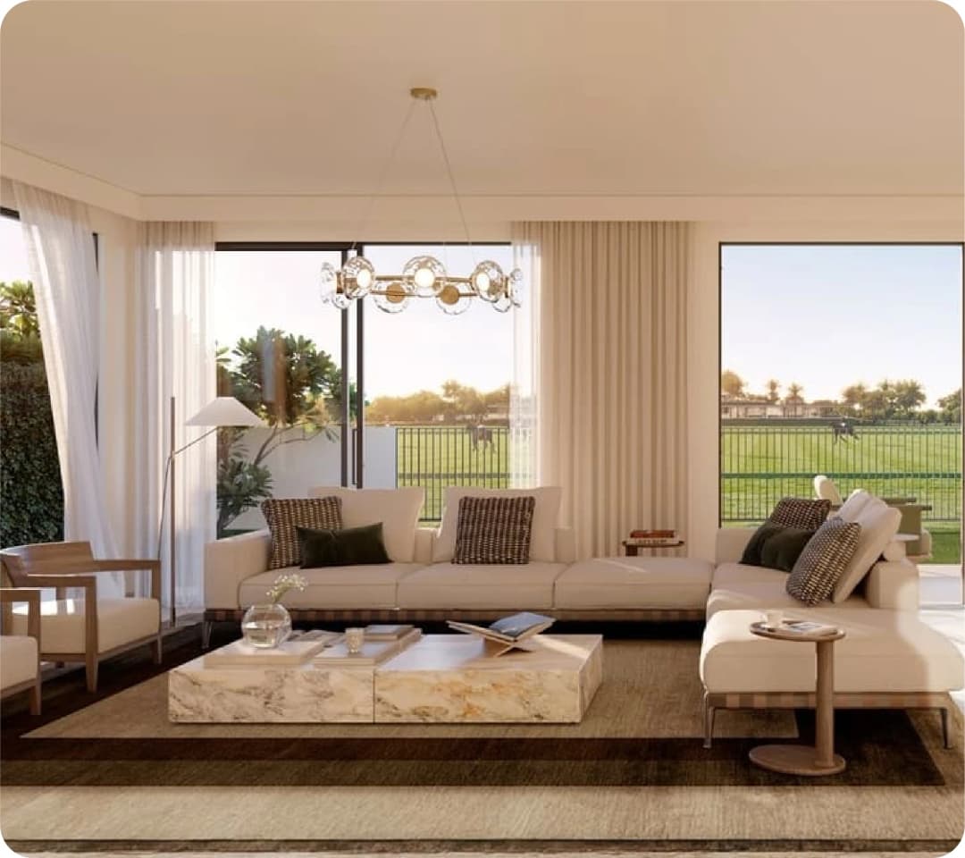 Modern villa with a luxurious outdoor seating area and pool