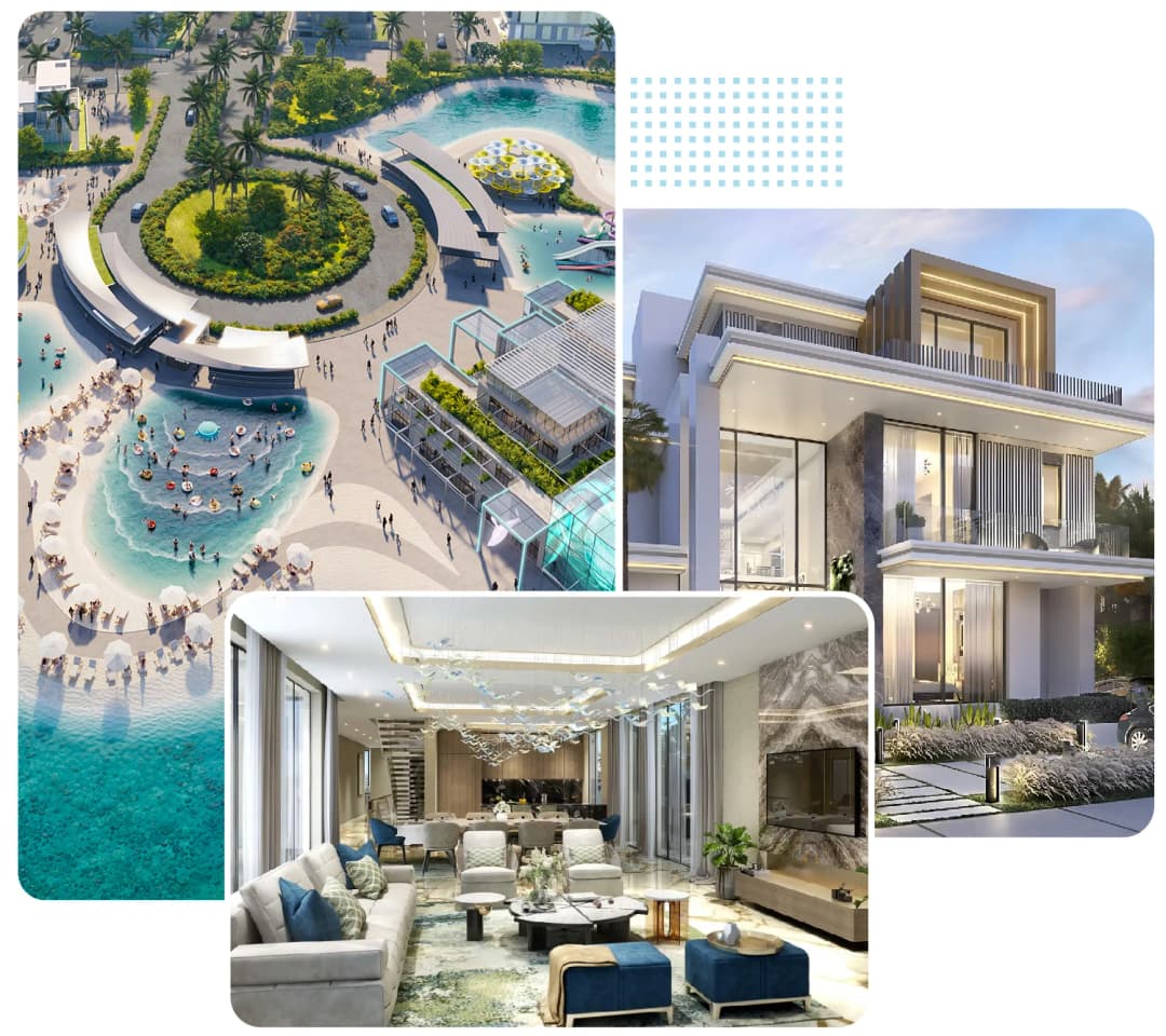 6 Bedroom Villas For Sale In DAMAC Islands Type V3 & Type V55