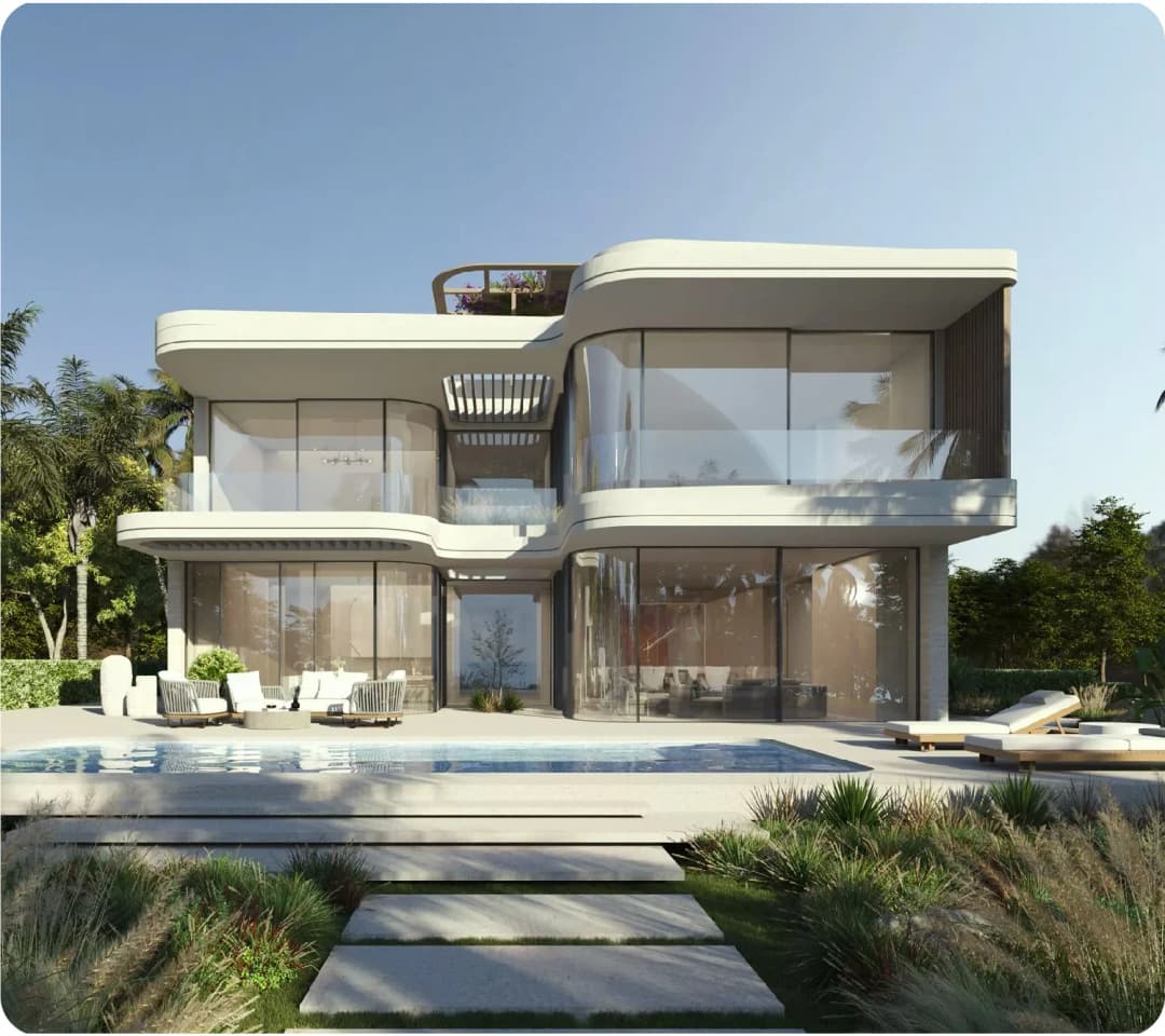 Modern villa with private pool and contemporary design