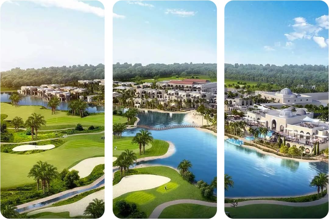 Luxury golf course view in Damac Hills 2