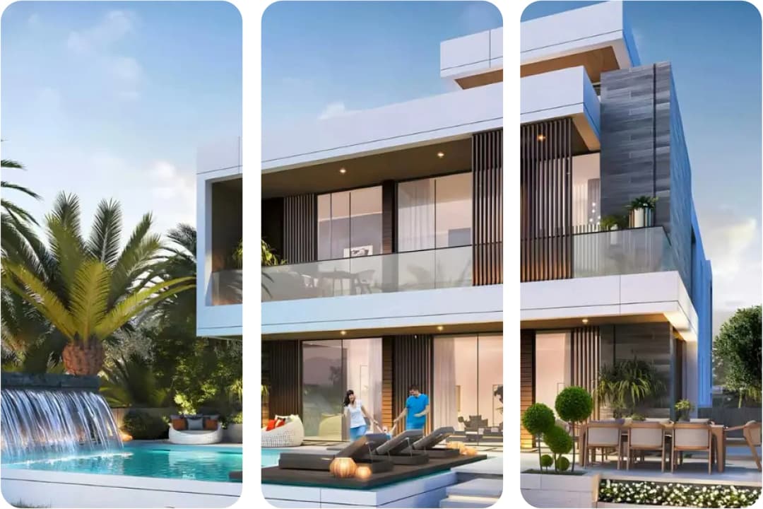 Modern luxury villa with infinity pool and elegant design