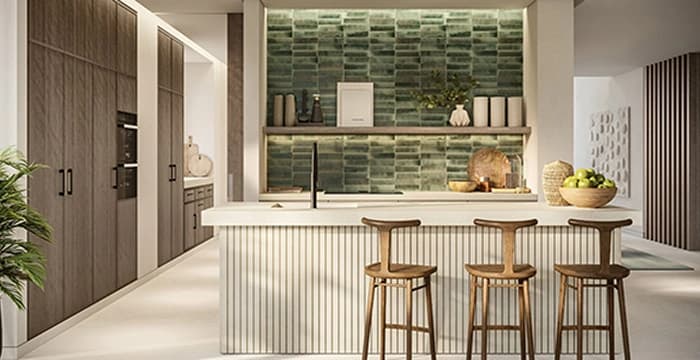Modern kitchen with sleek cabinetry and cozy vibes