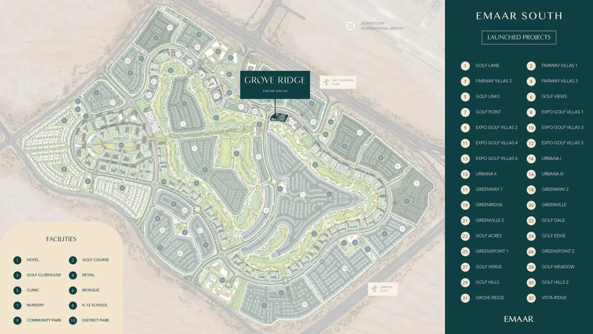 Emaar Grove Ridge Masterplan
