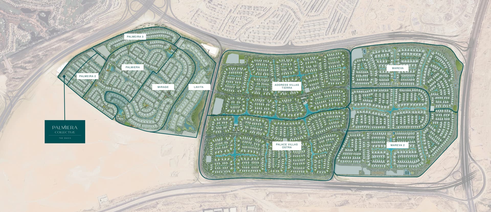 Emaar Palmiera Collective at The Oasis master plan