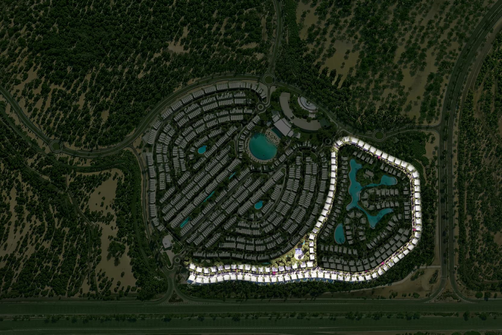 Tilal Islands Mansion at Tilal Binaghatti master plan