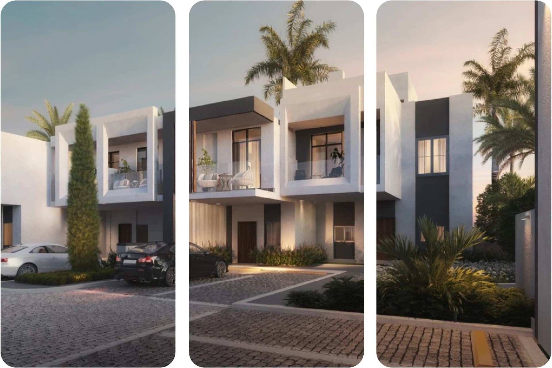 Luxury villa with private pool and outdoor lounge area