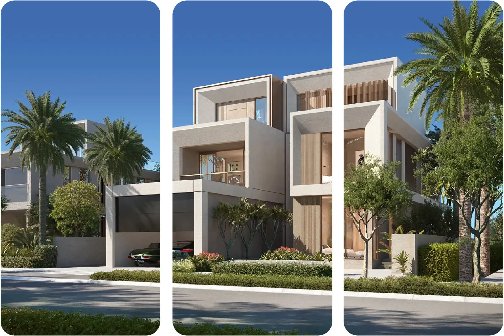 Modern villa with infinity pool and outdoor lounge