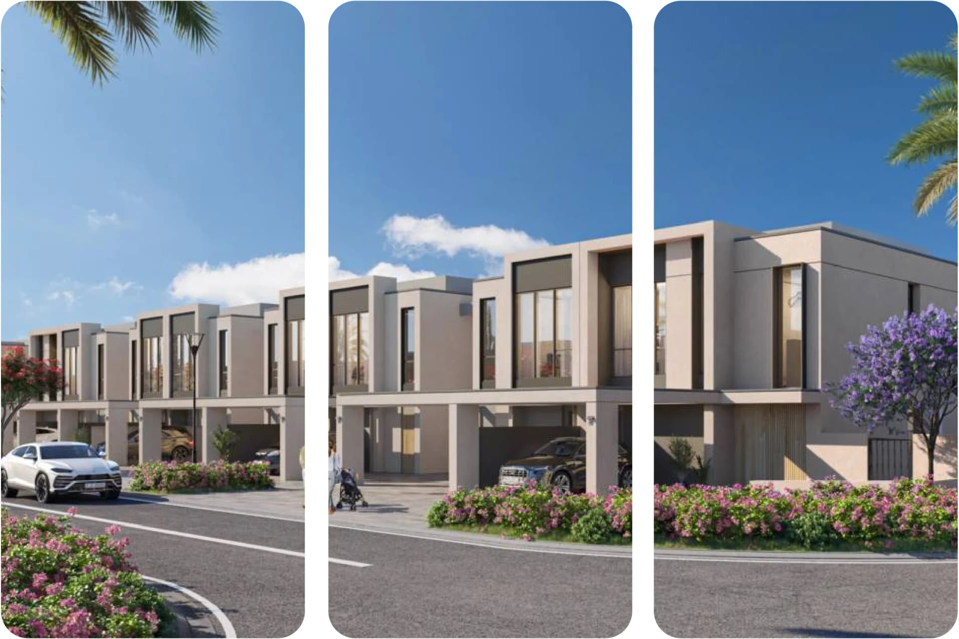 فلل حديثة مع حدائق وتراسات على السطح في ذا ليجندز