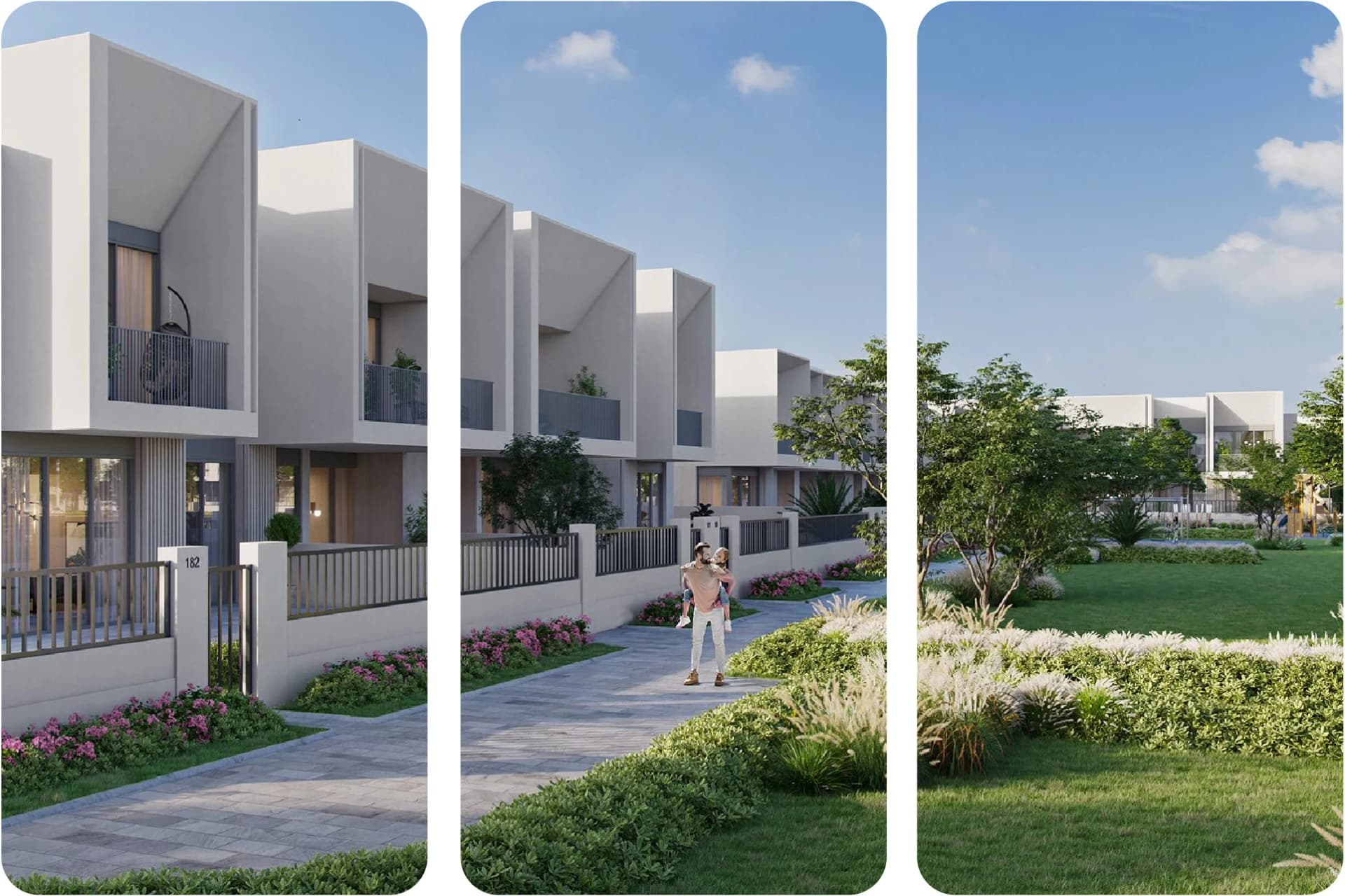 منظر خارجي للفيلات الحديثة في ذا ليجندز