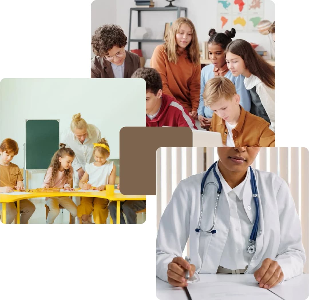 Schools and medical facilities for families