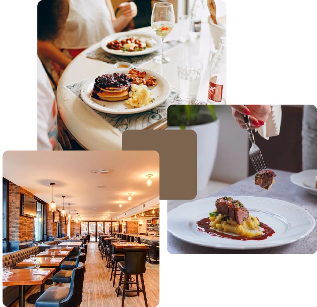 Fine dining, cozy restaurant and gourmet meals