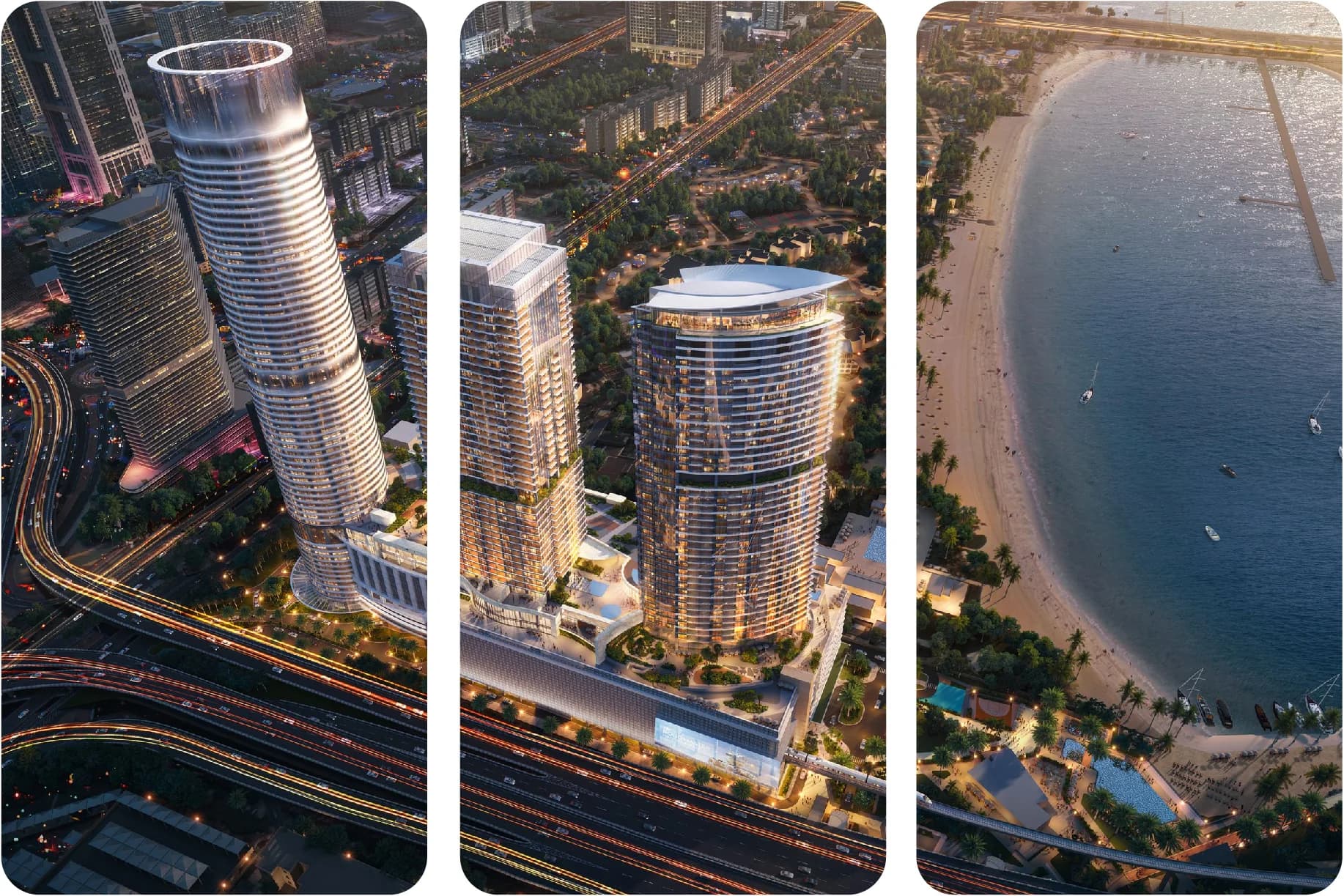 شقق فاخرة على الواجهة البحرية بإطلالة على غروب الشمس