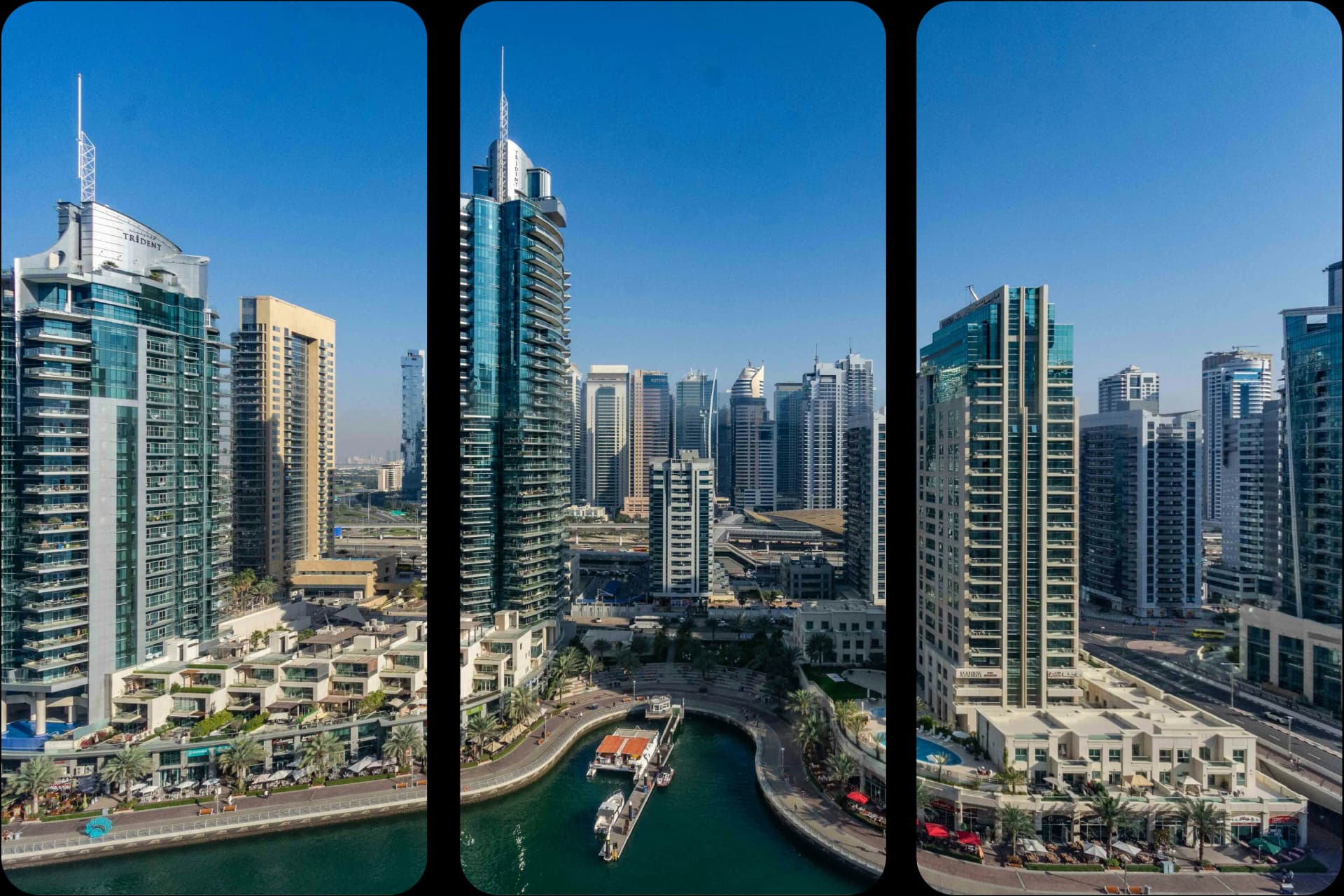 ترَيدِنت بايسايد وبرج أفانت يطلان على الواجهة البحرية