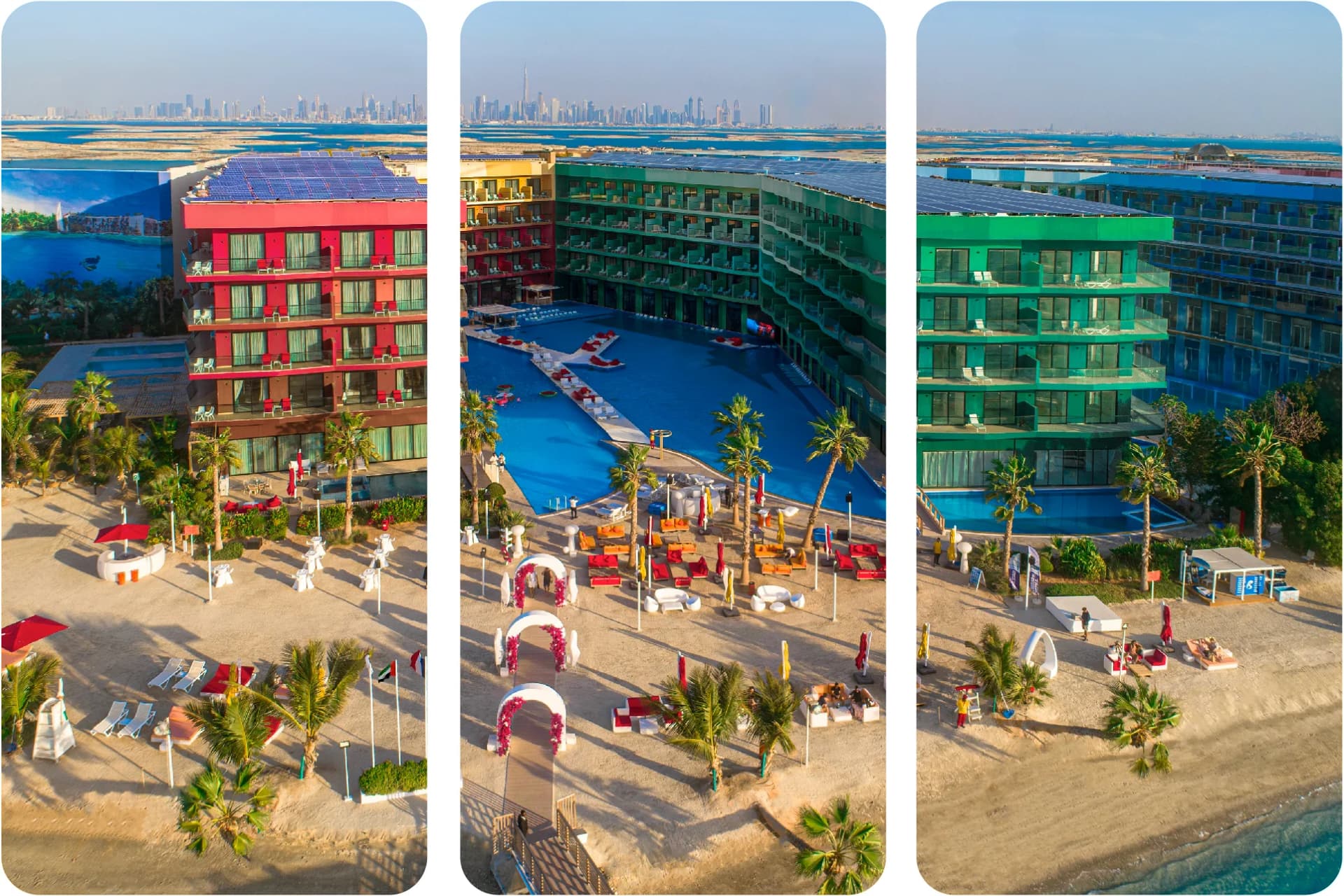 هندسة معمارية بطابع شتوي مع الثلج وتصميم عصري