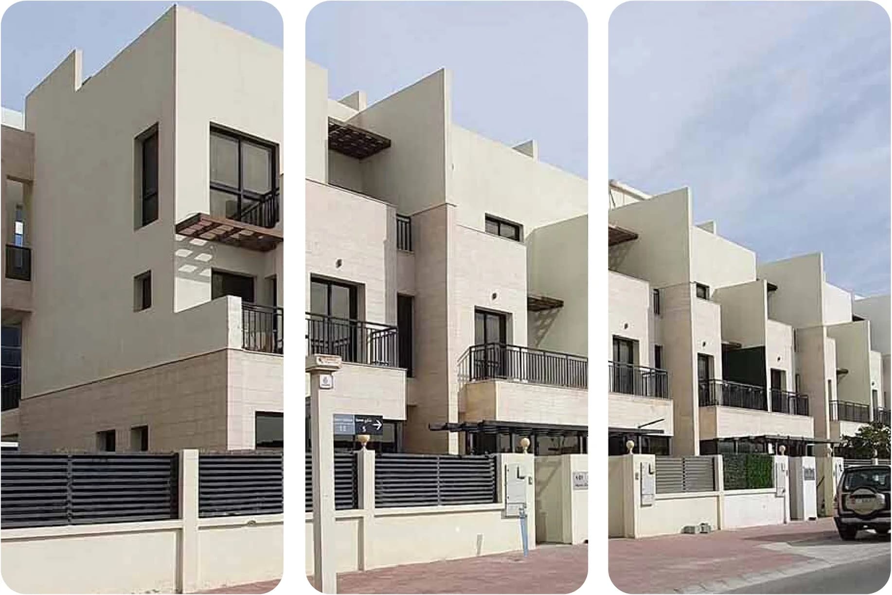 Contemporary townhouse with distinct architecture
