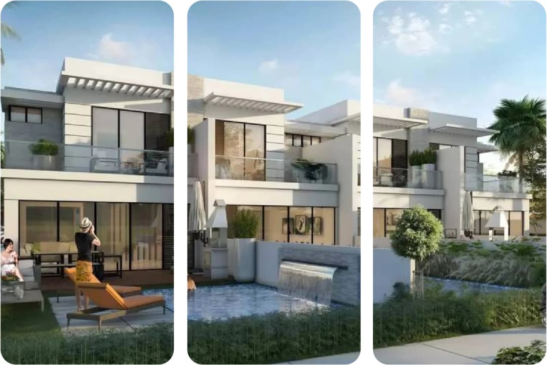 غرفة معيشة أنيقة بإطلالات بانورامية على المدينة