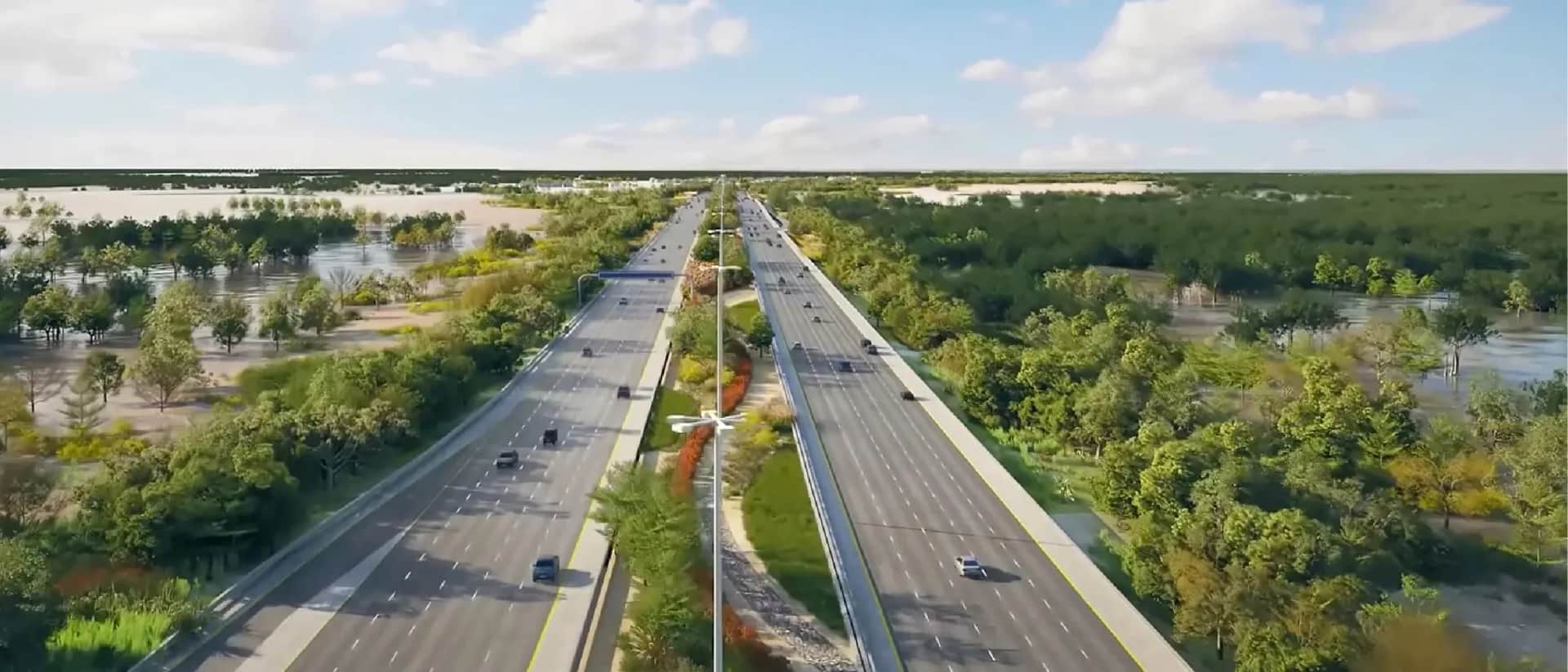 Aerial view of Crosstown Parkway