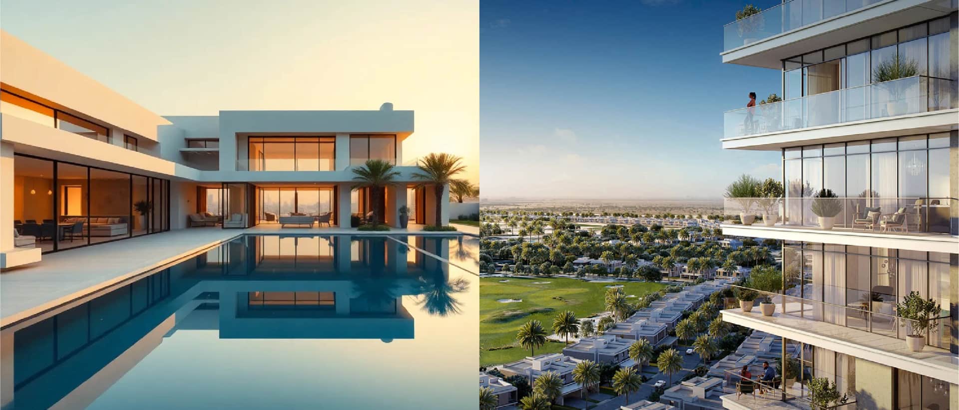 Luxury villa and apartment with scenic views in Dubai