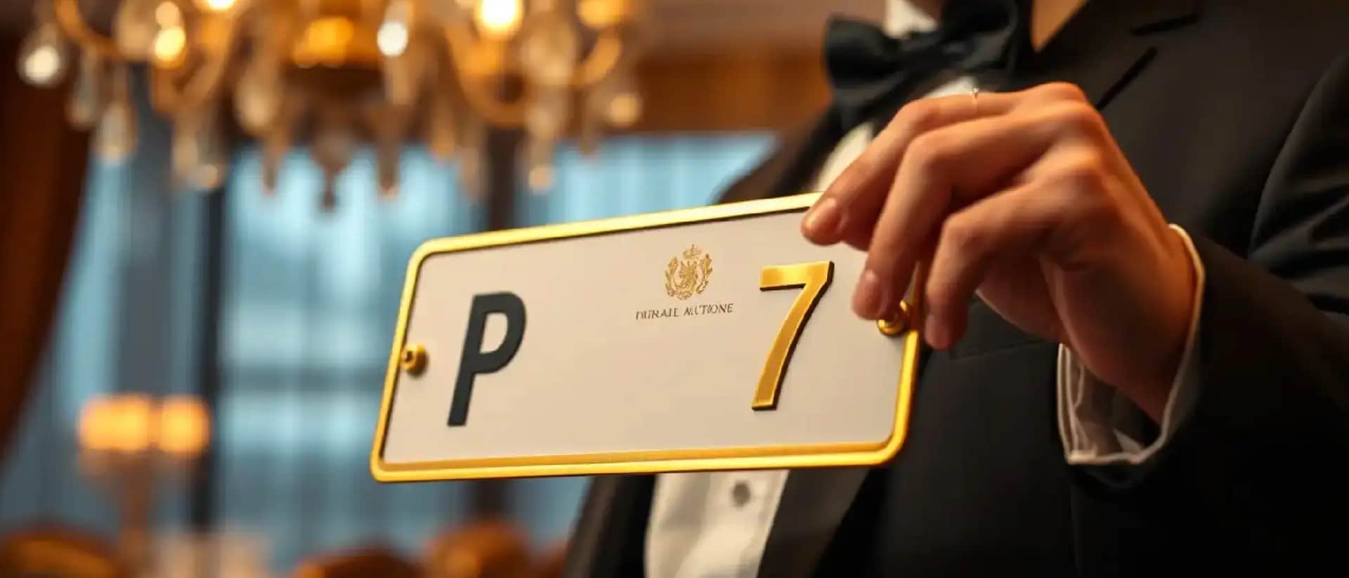A person holding a luxury restaurant table number sign