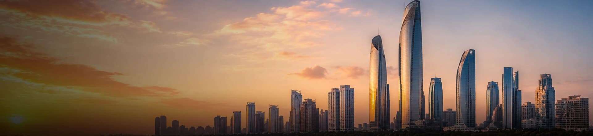 Abu Dhabi skyline and waterfront