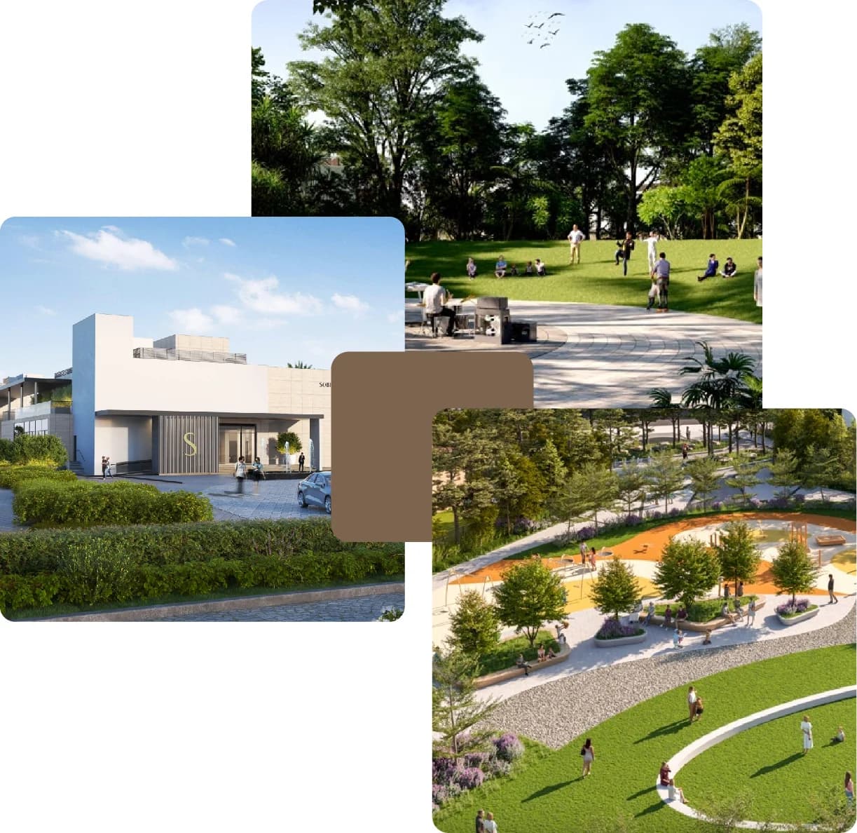 Community park, playground, and wellness center