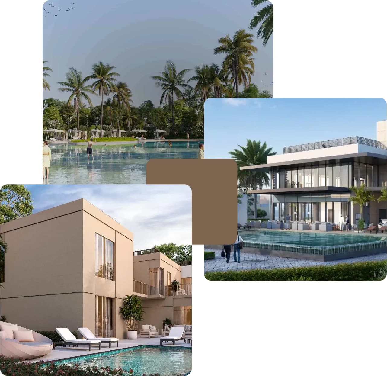 Resort-style villas and crystal lagoon living