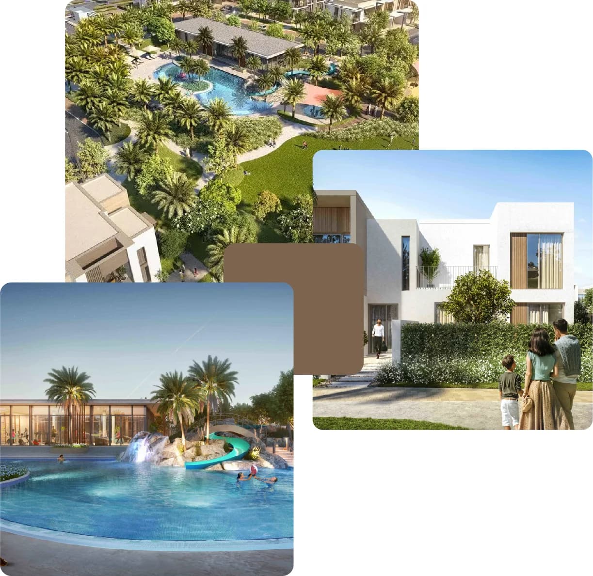 Community pool, greenery and family-friendly leisure area