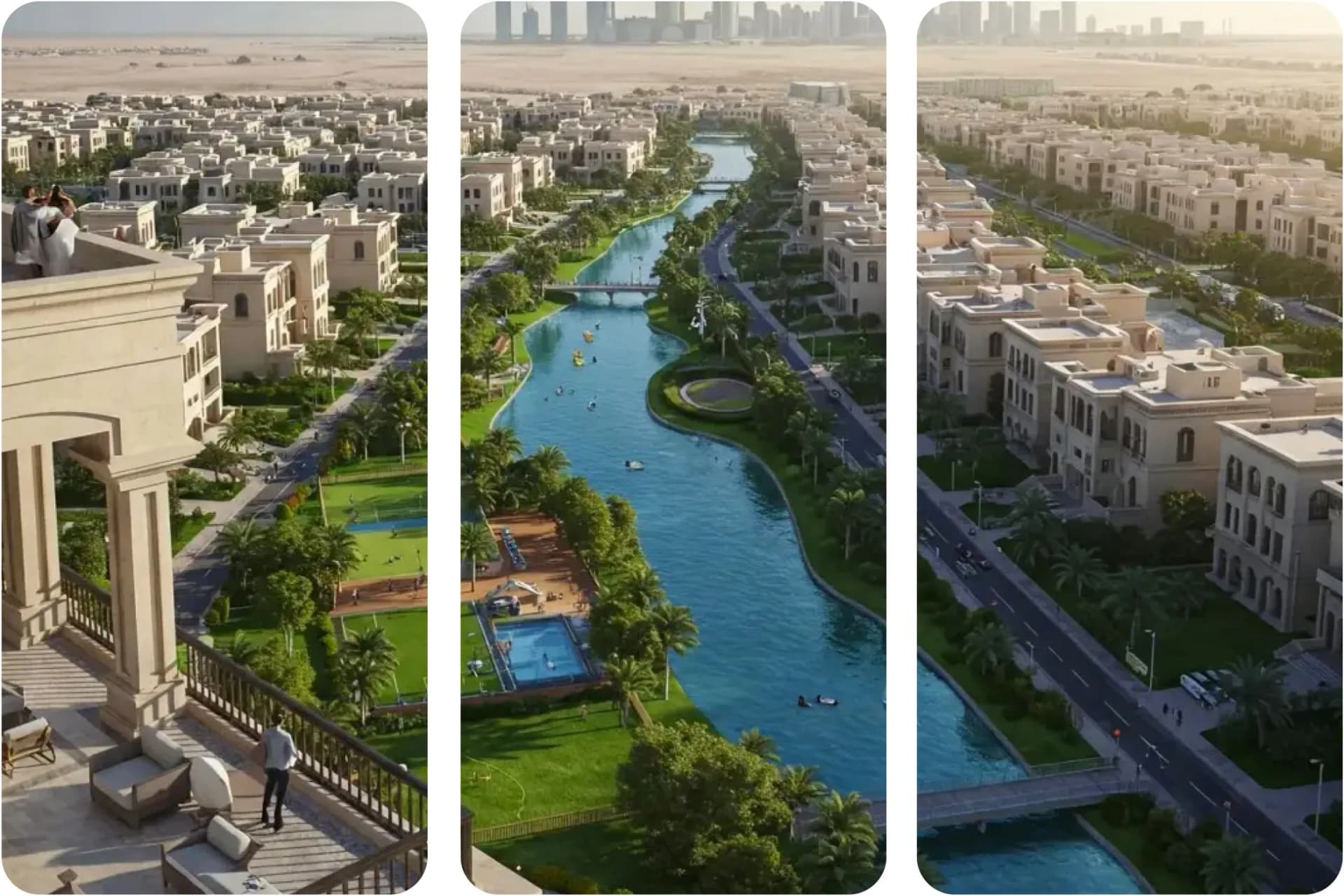 Luxury villas with lagoon views in Arabian Hills