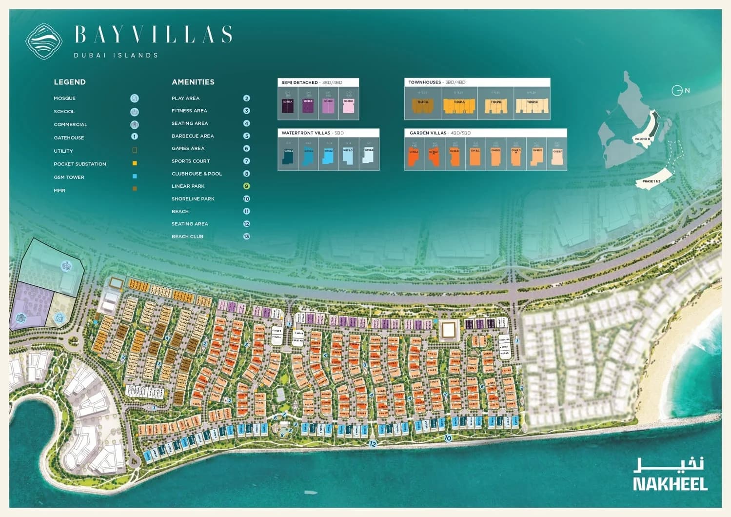 Nakheel Bay Villas at Dubai Islands master plan