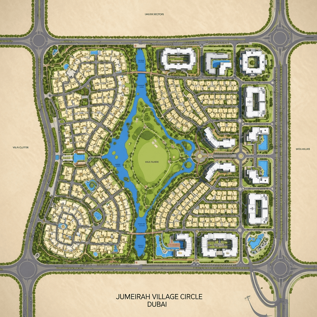 Jumeirah village circle Master Plan