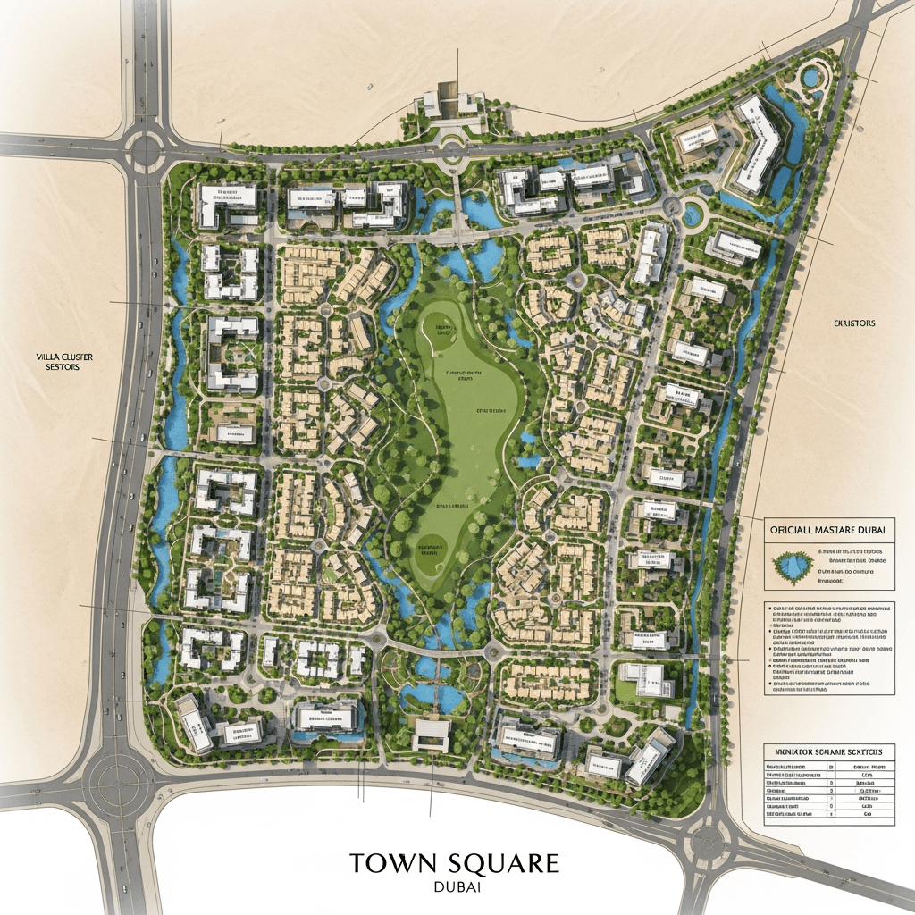 Town Square Dubai Master Plan